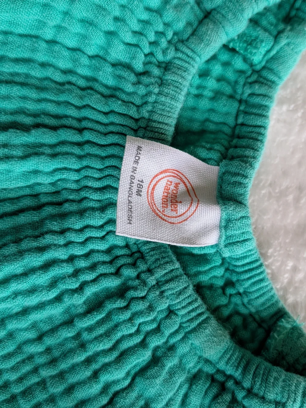 wonder nation Teal Tiered Gauze Dress Size 18 Months